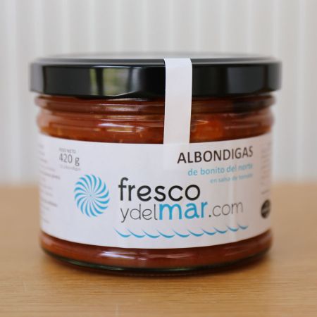 Albóndigas de «Bonito del Norte» en salsa de tomate (conserva artesanal)