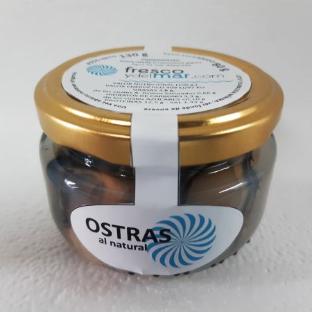 Ostras al natural (conserva artesanal)