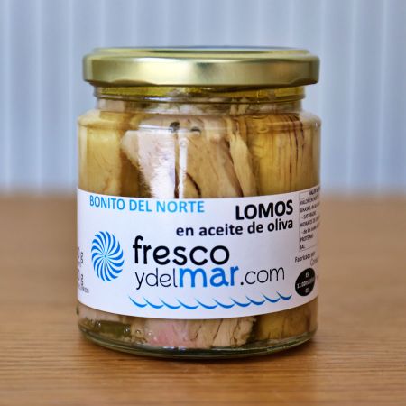 Lomos de Bonito del Norte en aceite de oliva (conserva artesanal)