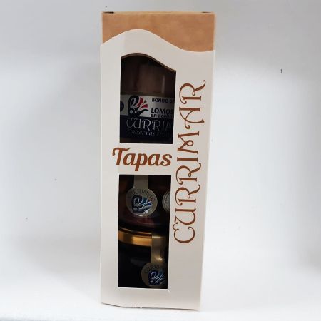 Lote de conservas artesanales: Pulpo en aceite de oliva, Lomos de Bonito del Norte en aceite de oliva y Calamares en su tinta